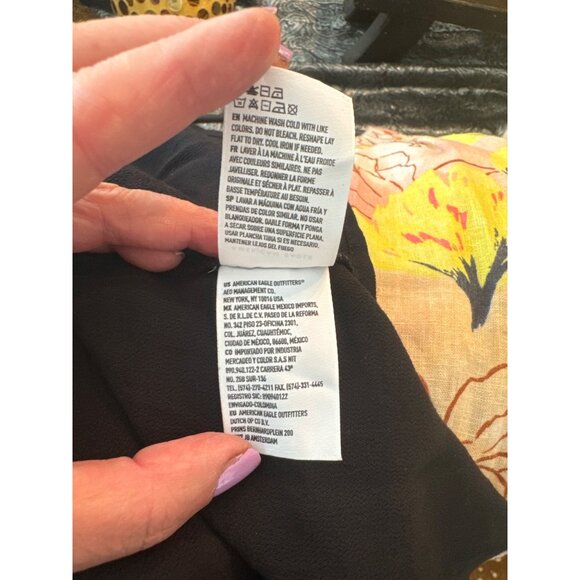 American Eagle Outfitters Long-Sleeve Black Dress M - Picture 13 of 13